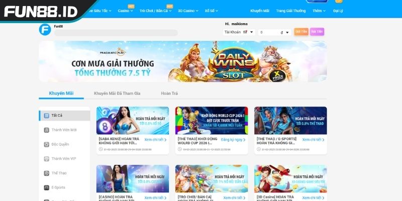 Khuyến Mãi FUN88 1 Khuyến mãi FUN88 có gì đặc biệt mà bet thủ không thể bỏ lỡ?