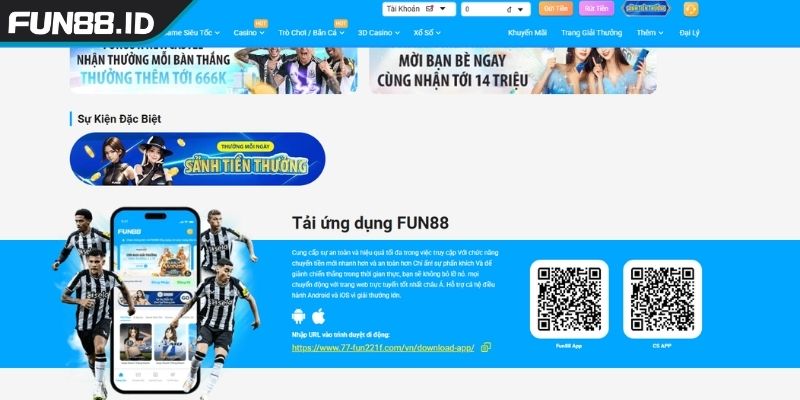 Tải App FUN88 2 Tải app FUN88 cho hệ điều hành Android